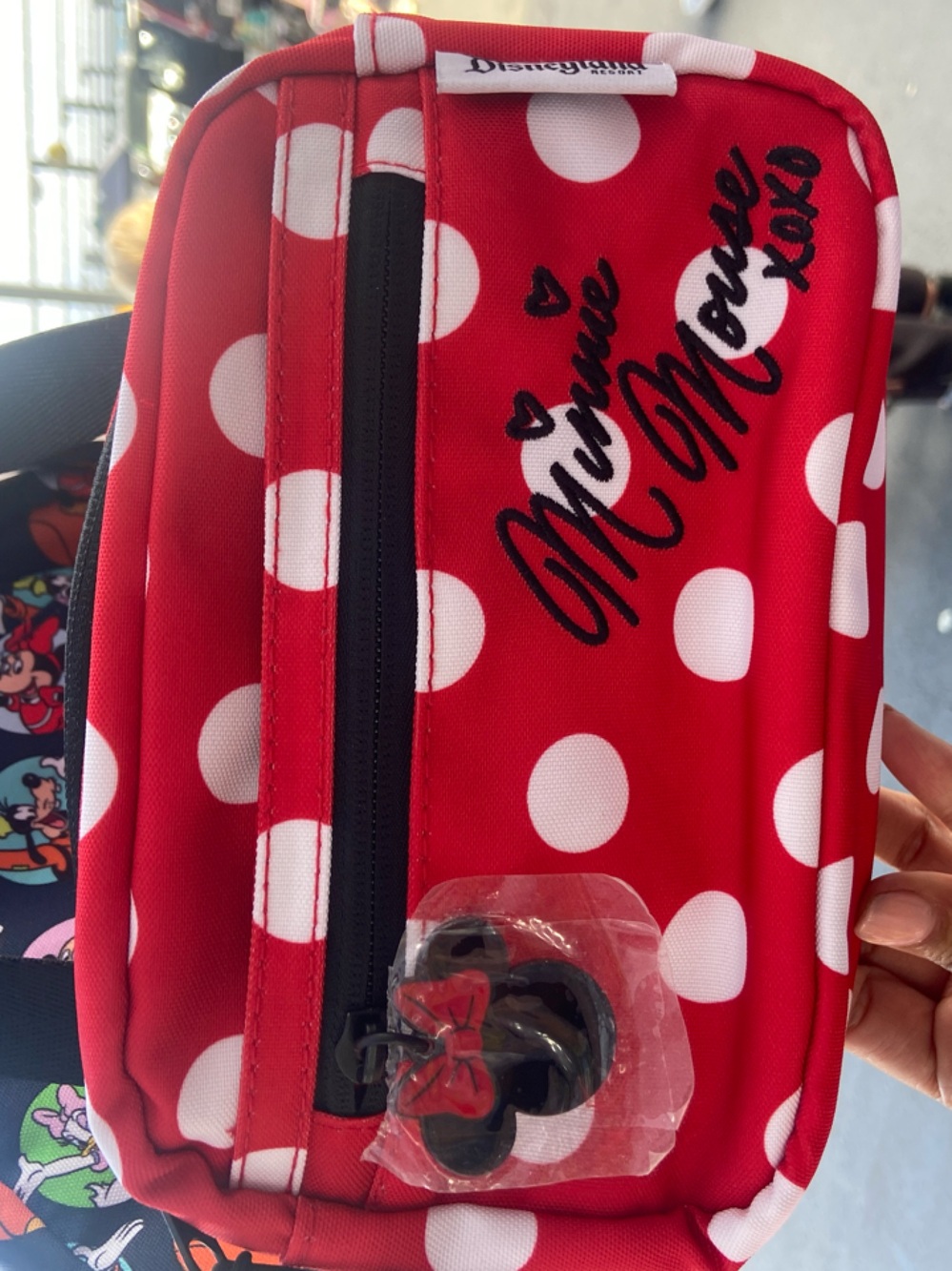 Disney Red and White Polka Dot Minnie Mini Crossbody